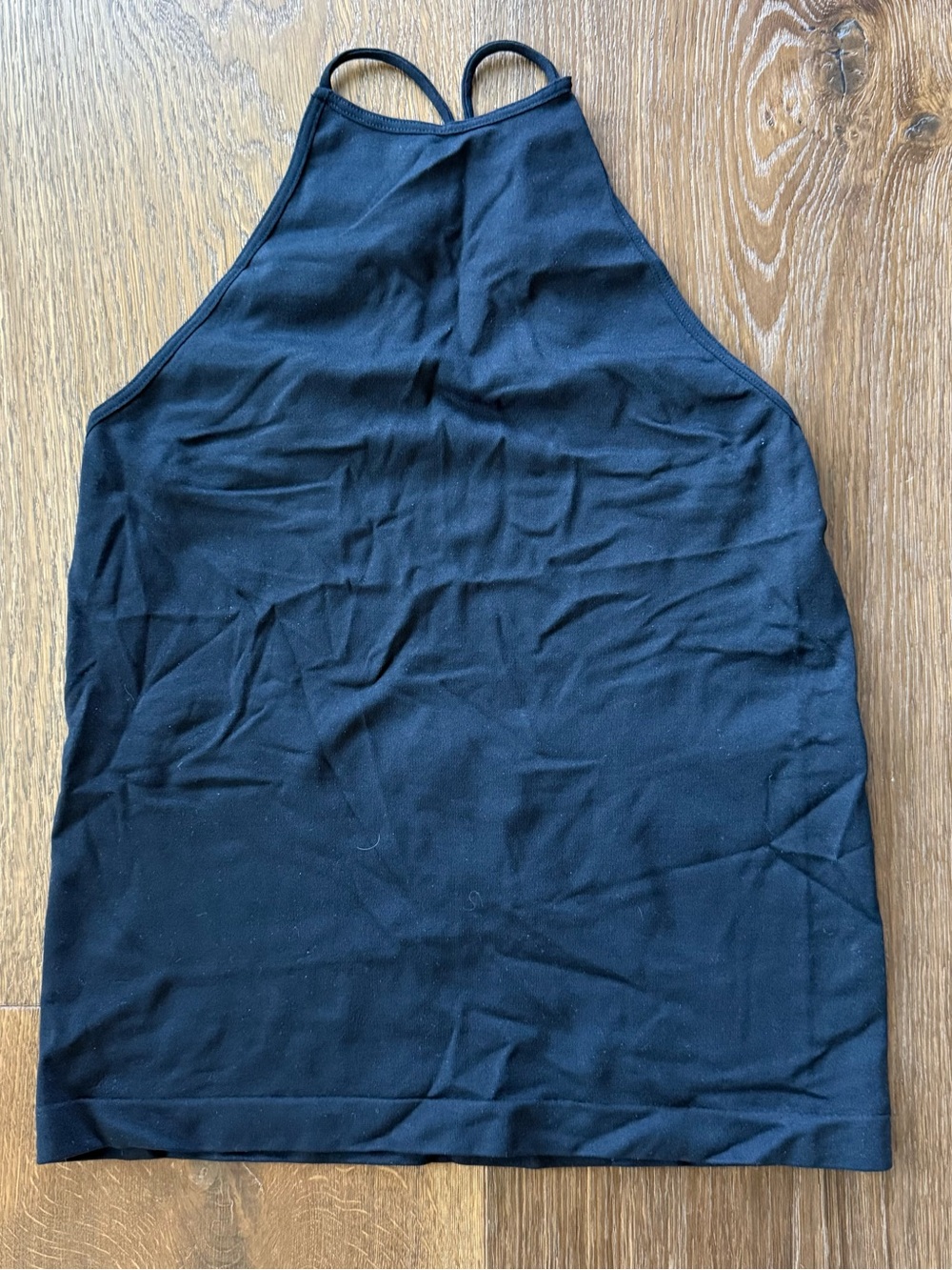 Intimately Free People Black Halter Tank size m/l euc soft